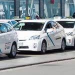 Taxistand am Hauptbahnhof von Malaga