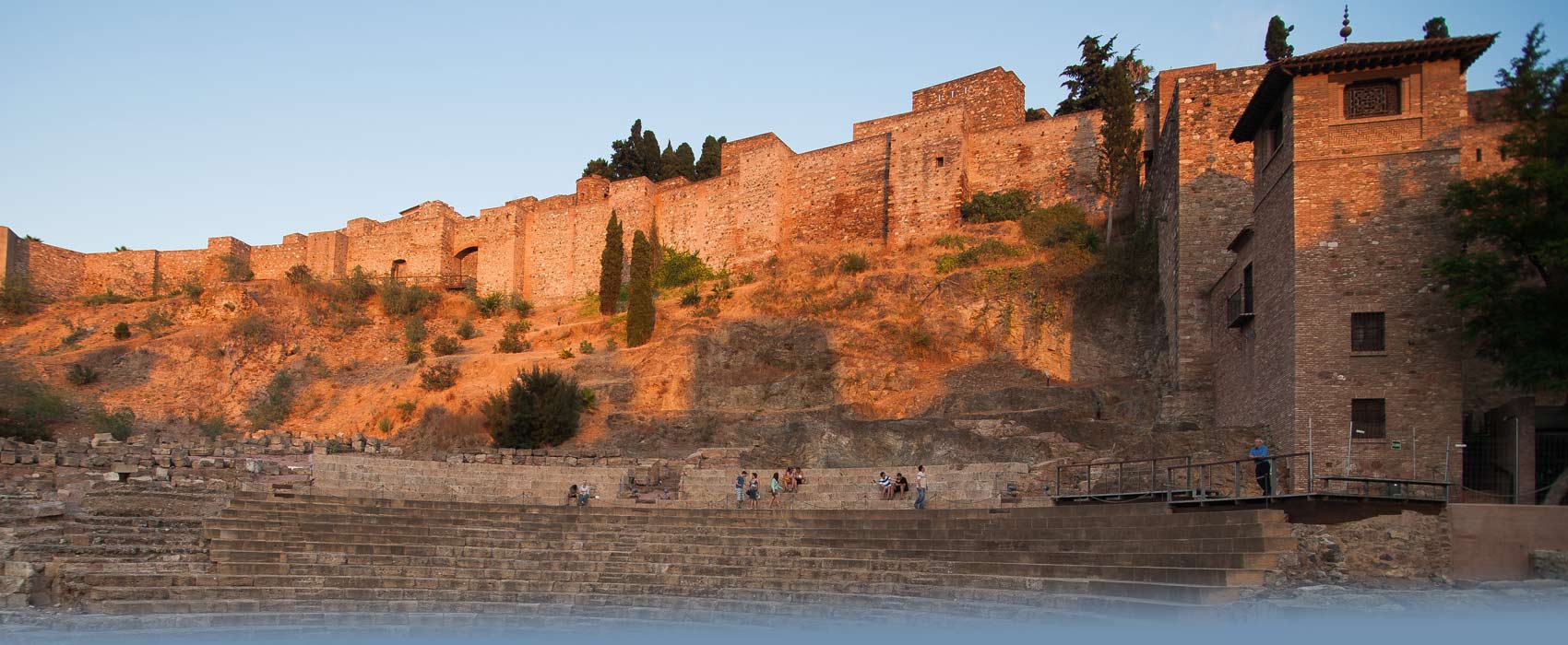 Die Alcazaba von Malaga