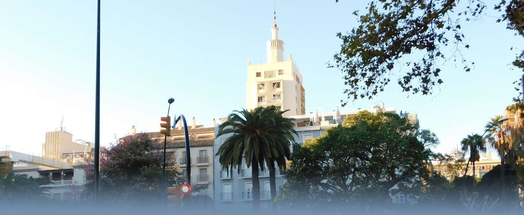 Das Stadtzentrum von Malaga