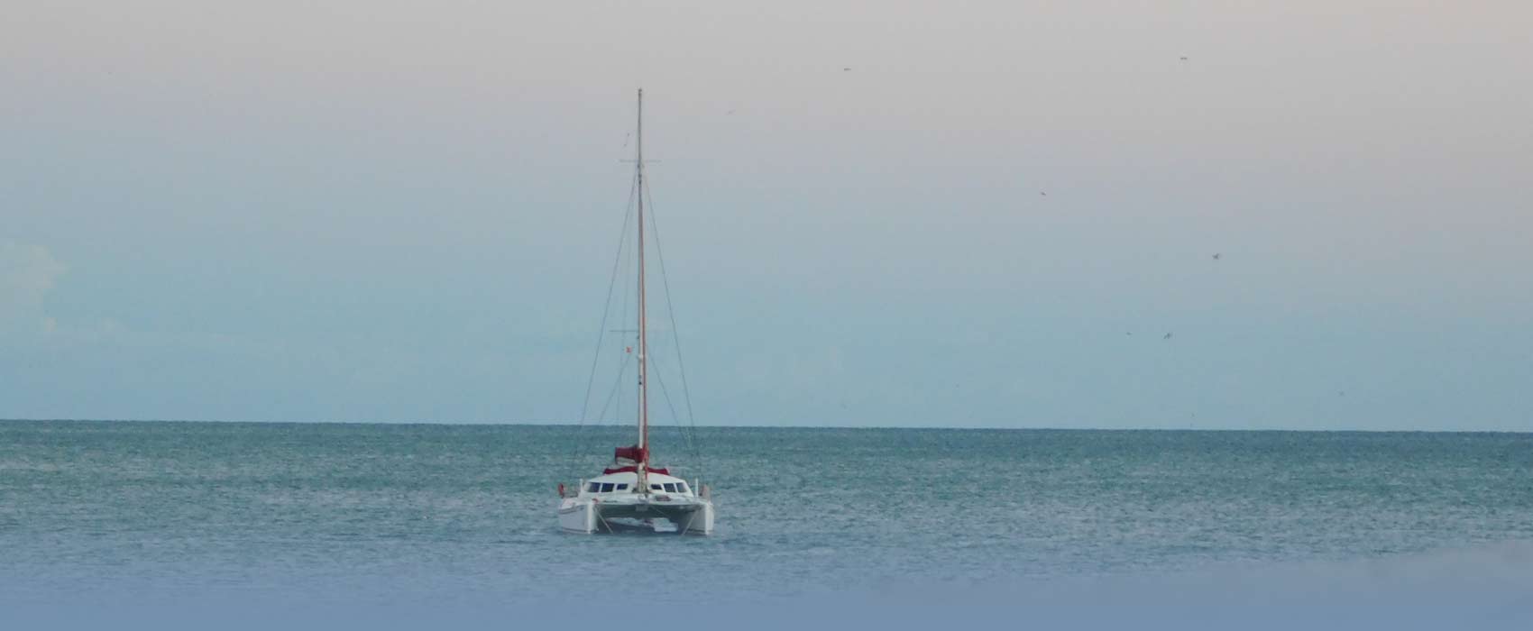 Mit einer Yacht auf dem Mittelmeer