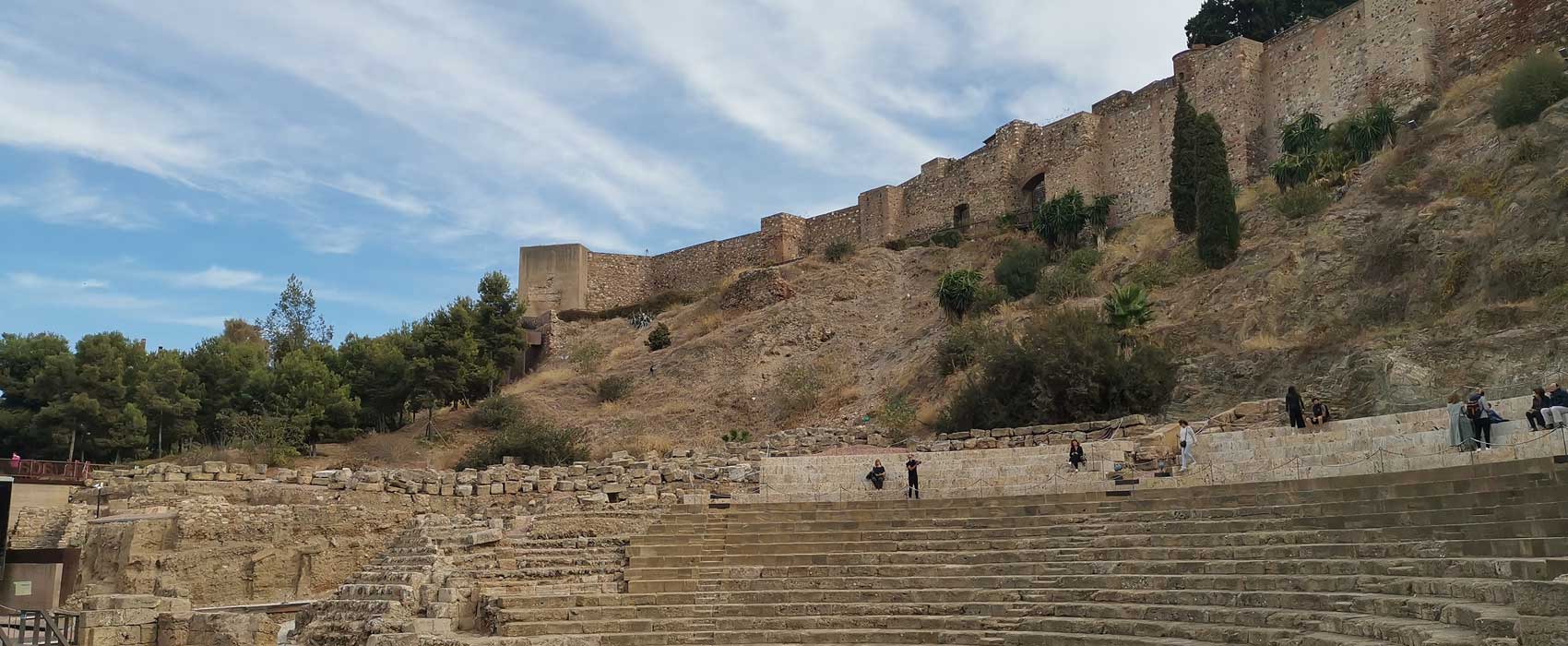 Die Alcazaba von Malaga