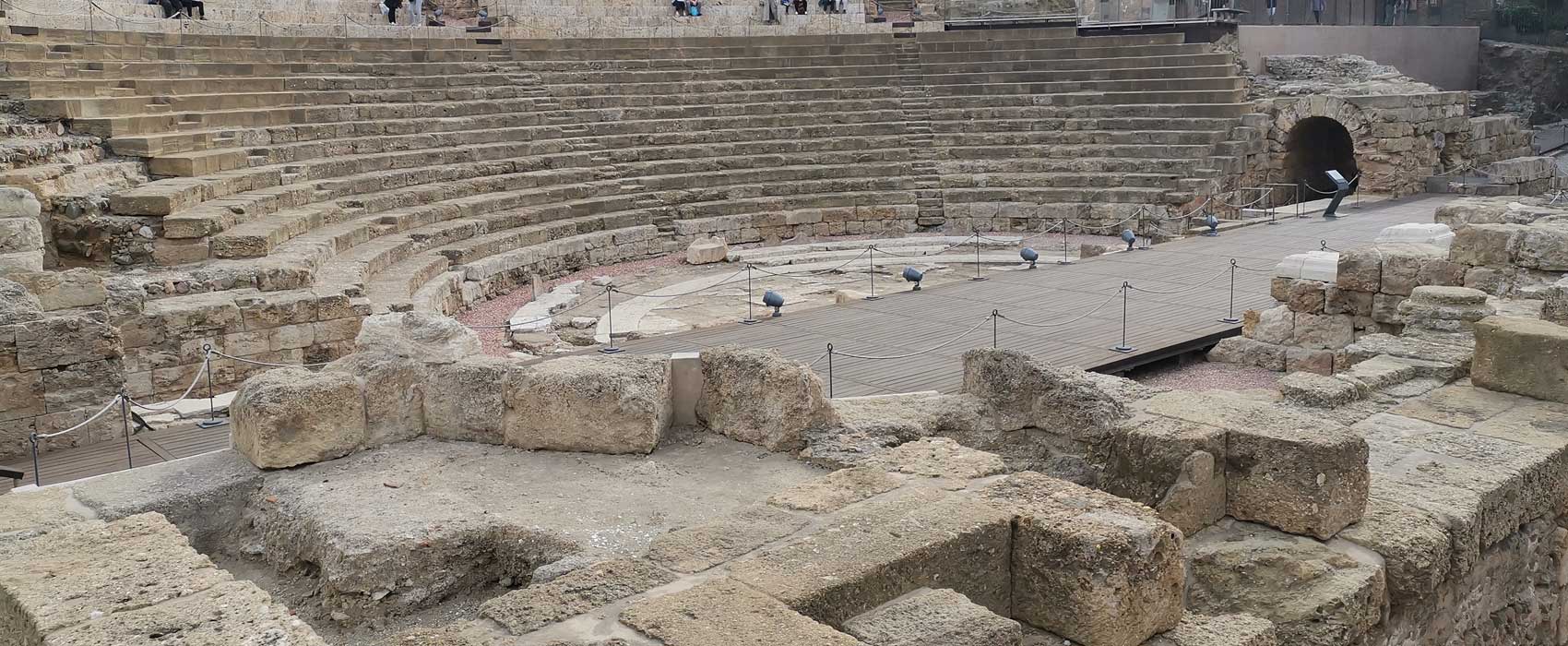 Das römische Theater unterhalb der Alcazaba von Malga