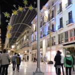 Die Calle Larios von Malaga.