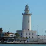 Der Leuchtturm von Malaga.