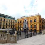 Der Bischofsplatz in Malaga.