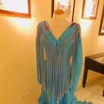 Blaues Flamenco - Kleid.
