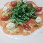 Carpaccio vom Kabeljau und Lachs