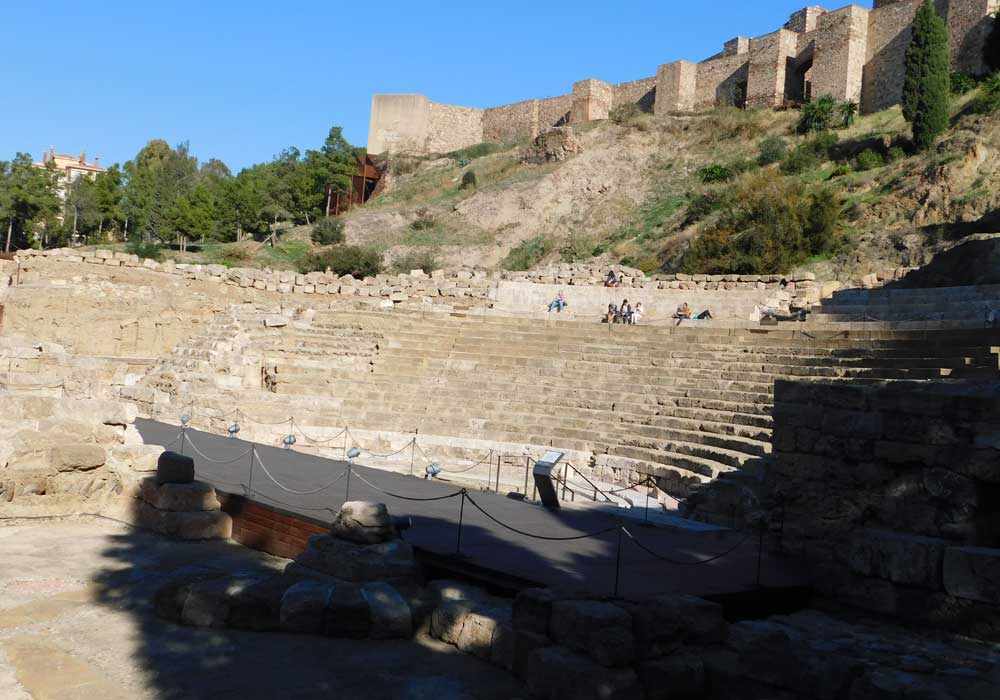 Die Alcazaba von Malaga