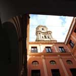 Blick auf die Kathedrale von Malaga.