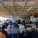 Die Terrasse des Restaurants ' El Tintero '.