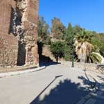 Der Weg zur Burg Gibralfaro.