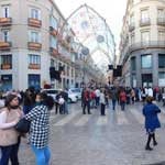 Die Calle Marques de Larios in der Vorweihnachtszeit.