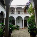 Der Innenhof des Heimatmuseums von Malaga.